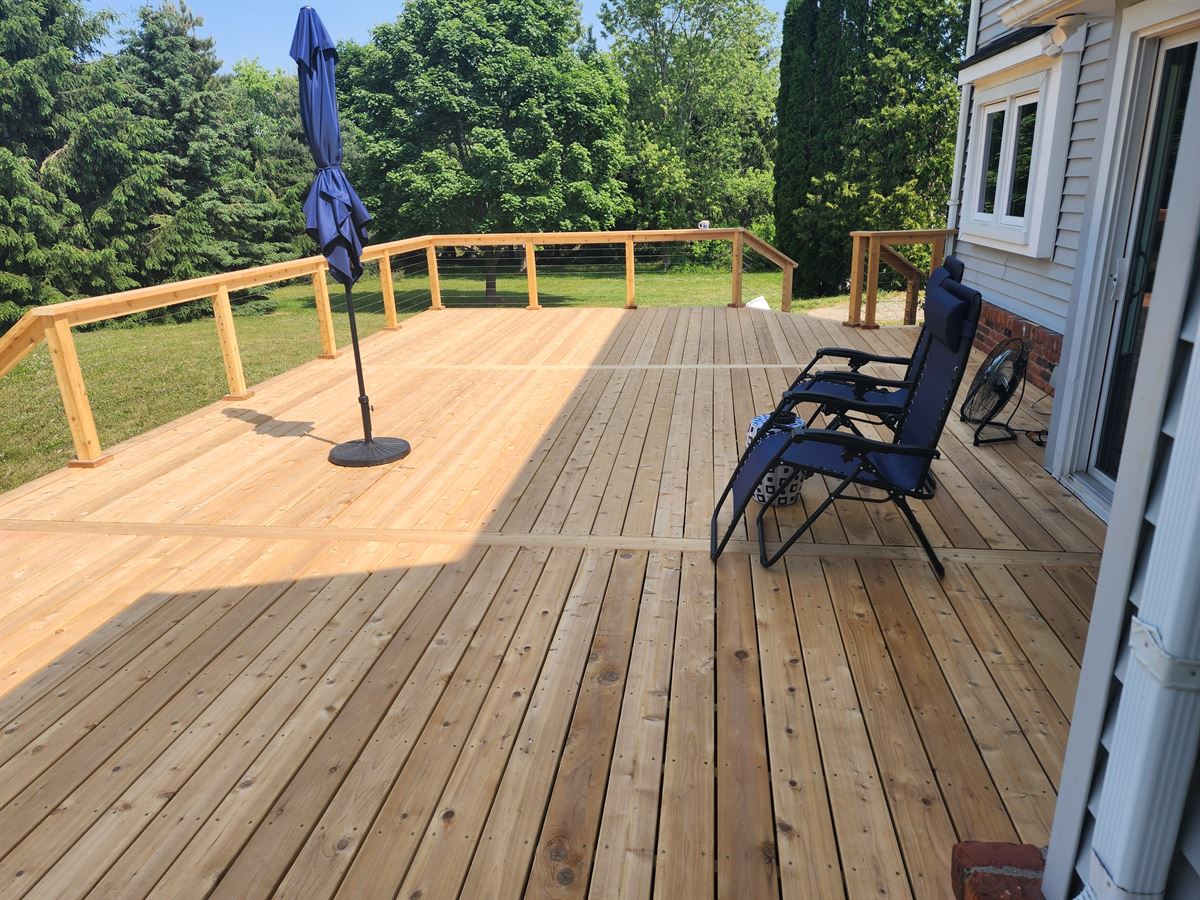 Cedar Deck in Salem MI Long View